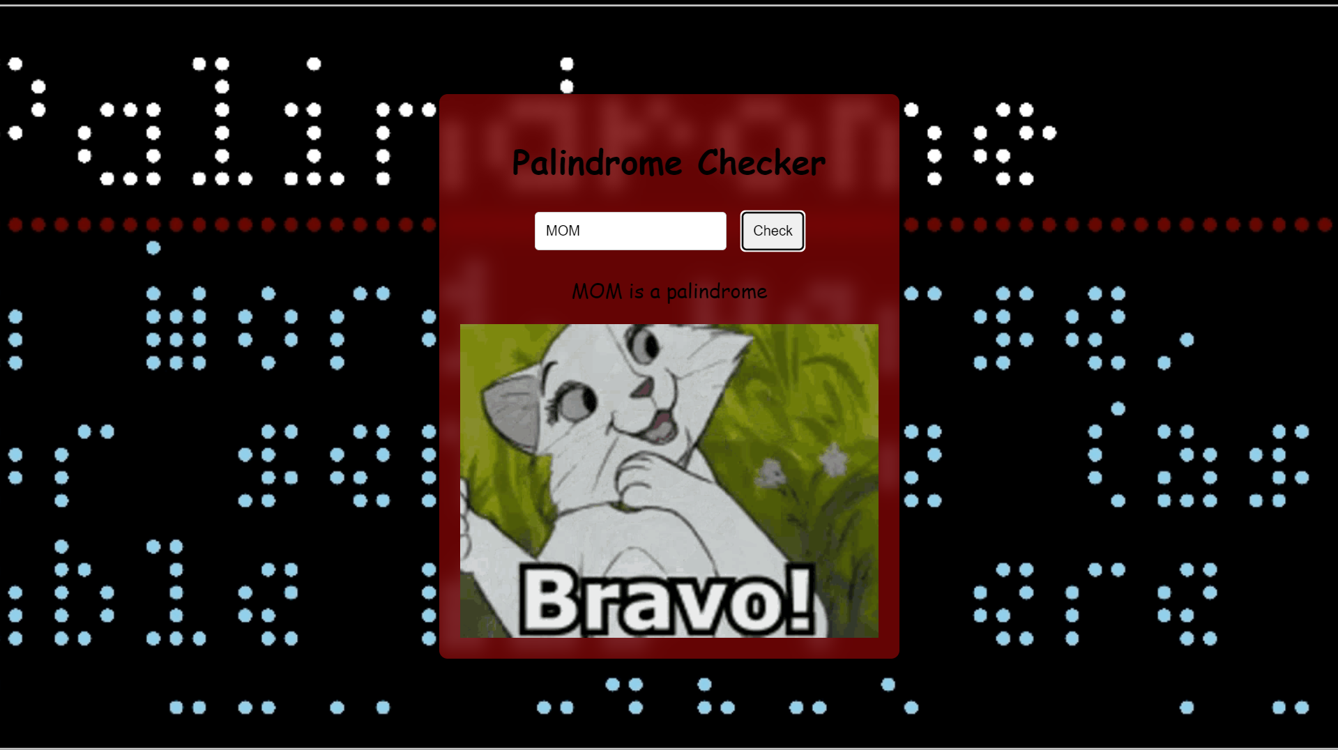Palindrome Checker