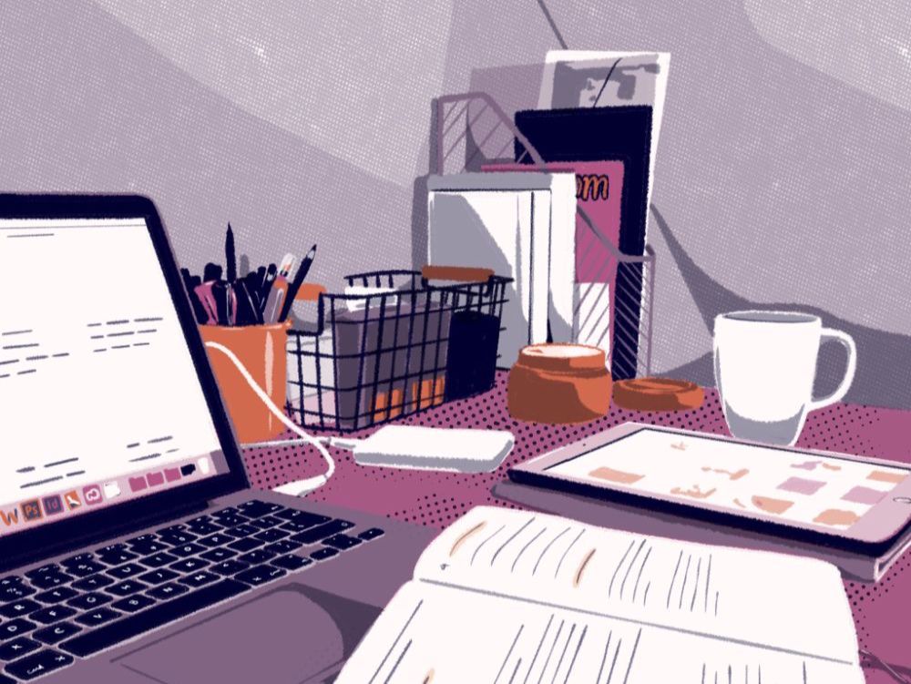 Elham Afzali working on a project