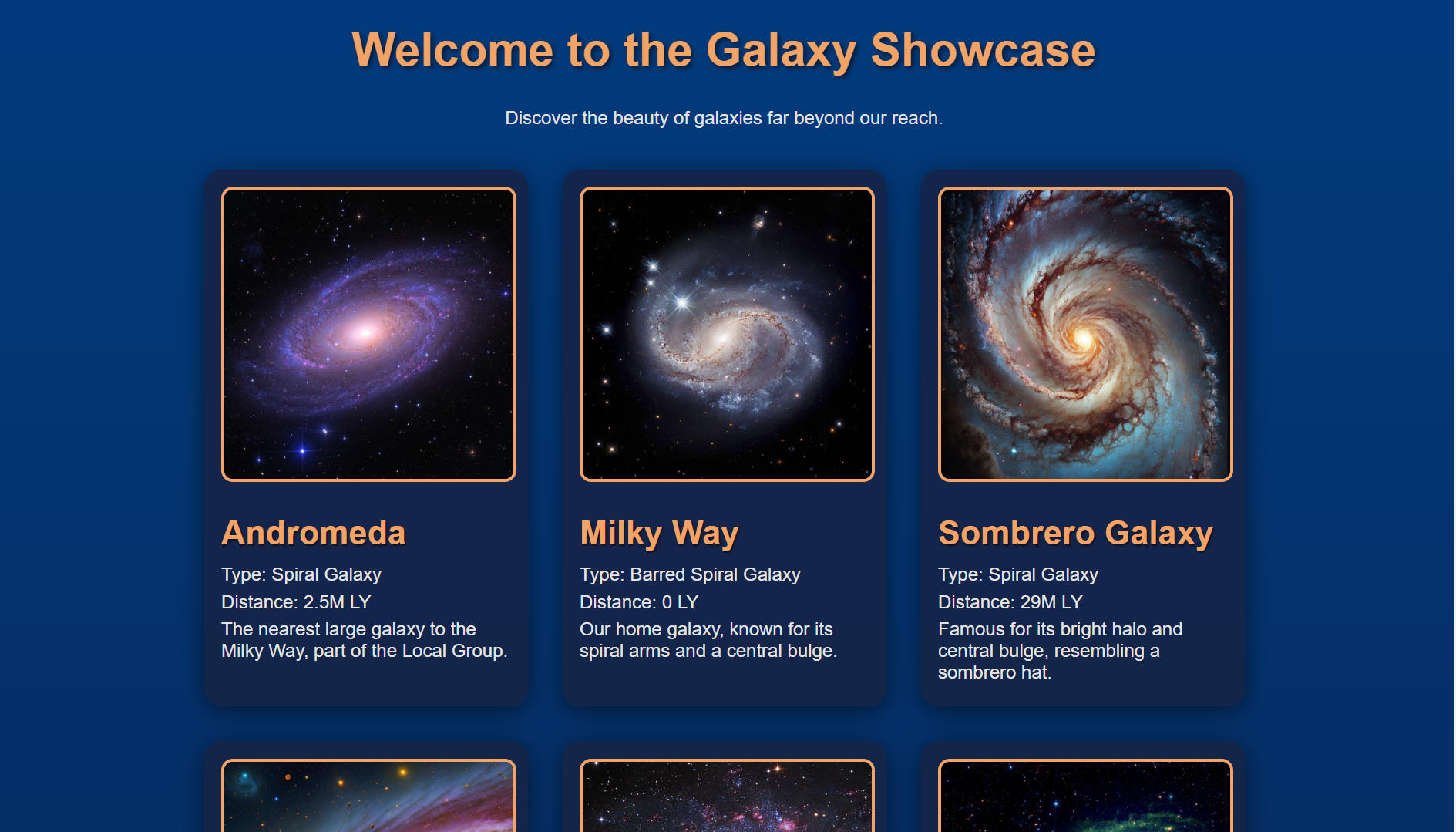 Galaxy Showcase